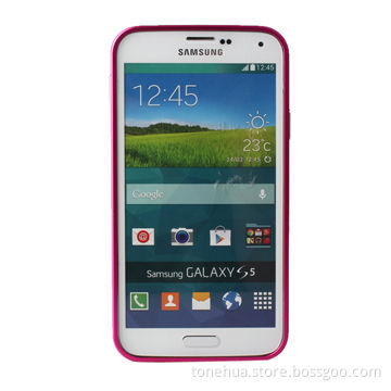 Protective metal frame PC case for Samsung mobile phone Galaxy S5